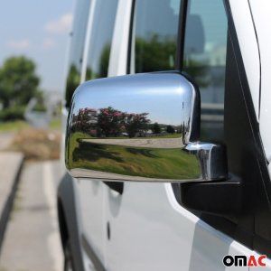 Ford Transit Connect Mirror Cover - Omac - ABS Gloss Silver - Chrome - '10-'13